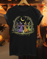 Halloween Magic Witch 100% Cotton Crew Neck Short Sleeve Tshirt