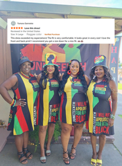 Juneteenth Black Women Round Neck Sleeveless Mini Casual Dress