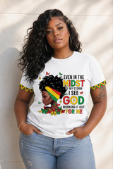 God-Inspired Graphic Crew Neck Cotton T-Shirt