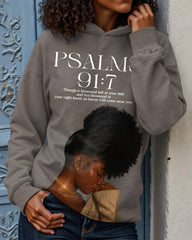Psalm 91 with God Long-sleeved Hoodies