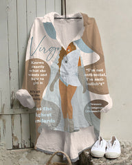 Virgo Girly Season Irregular Leisure Tunic