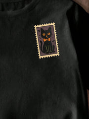 Trick Or Treat Halloween Cotton Crew Neck Short Sleeve T-shirt