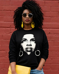 Hill Lauryn Band Crewneck Long Sleeve Sweatshirt