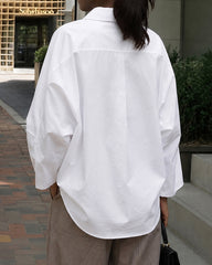 Bohemian Flowers Loose Long Sleeves Lapel Blouses&Shirts Tops