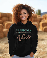 Capricorn Vibes Letter Long-sleeved Hoodie