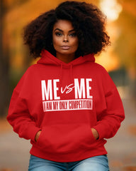 Me Vs Me I Am Only Competition Long-sleeved Hoodies