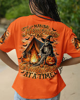 Making Memories One Campfire At A Time Halloween All Over Print T-Shirt