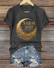 Salem 1692 They Missed One Round Neck Halloween T-Shirt