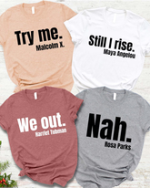 African American Black Women 100% Cotton Crew Neck Short Sleeve Tshirt