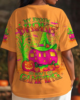 My Broom Broke So Now Halloween Camping All Over Print T-Shirt