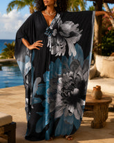 Loose-fitting vacation robe dress