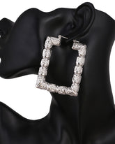 Small Rectangular Bamboo Earrings