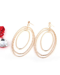 Fashionable Gold Multi-layer Earrings