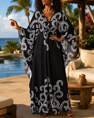 Loose-fitting vacation robe dress