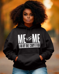 Me Vs Me I Am Only Competition Long-sleeved Hoodies