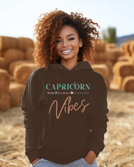 Capricorn Vibes Letter Long-sleeved Hoodie