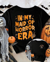 In My Maid Of Horror era Halloween Cotton Crew Neck Short Sleeve T-shirt