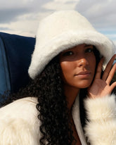 Imitation Mink Hair Fashion Warm Thickened All-match Large Brim Fleece Hat