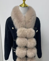 Magnetic Suction Imitation Fox All-match Scarf Light Luxury Shawl Plush Scarf