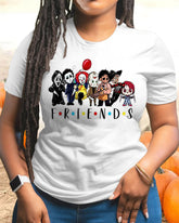 Halloween Hockey Mask Killer Cotton Crew Neck Short Sleeve Tshirt