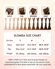 Wmnblack Warm Fleece Tights Slim Fit Tummy Control For Every Skin Tone