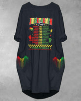 Celebrating Juneteenth Pockets Midi Dress