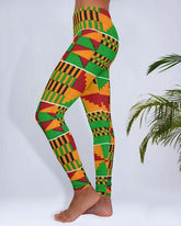 African Kente Print Women Leggings