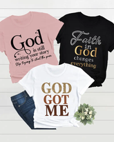 Christian God 100% Cotton Crew Neck Short Sleeve Tshirt