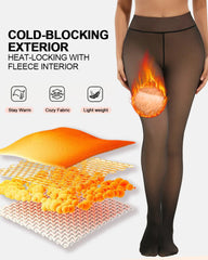 Wmnblack Warm Fleece Tights Slim Fit Tummy Control For Every Skin Tone