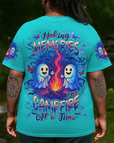 Making Memories One Campfire At A Time Halloween All Over Print T-Shirt