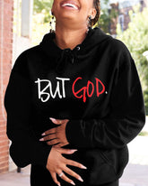 Fashion Daily But God Letter Print Unisex Long-sleeved Hoodie
