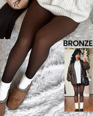 Wmnblack Warm Fleece Tights Slim Fit Tummy Control For Every Skin Tone