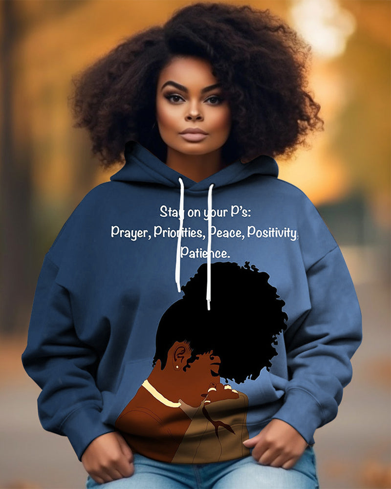 Stay On Your P's... Long-sleeved Hoodie