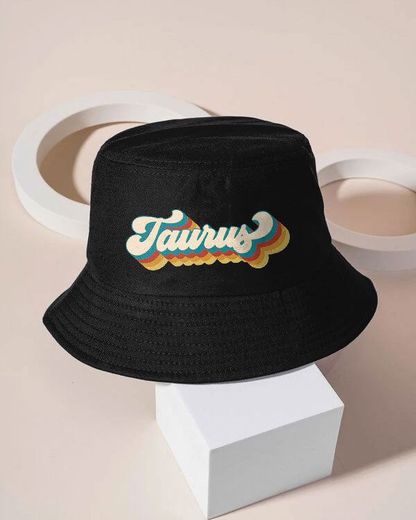 Retro Taurus Zodiac Street Fisherman Hat