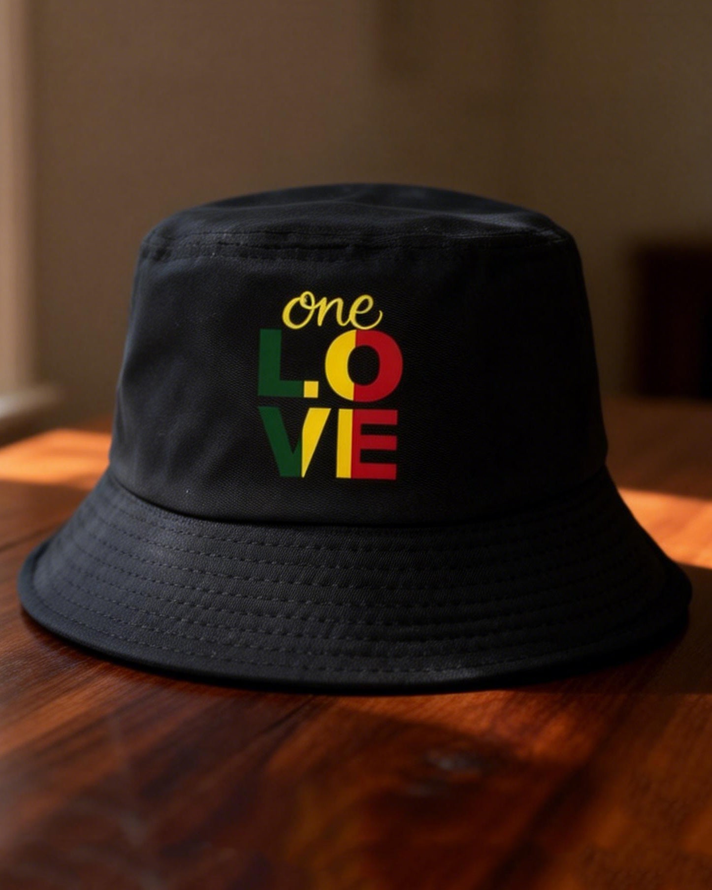 Reggae-colored Afro-Cultural Bucket Hat