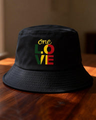 Reggae-colored Afro-Cultural Bucket Hat