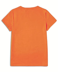 Halloween Cute Halloween Winking Pumpkin 100% Cotton Crew Neck Short Sleeve Tshirt