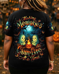 Making Memories One Campfire At a Time Halloween All Over Print T-Shirt