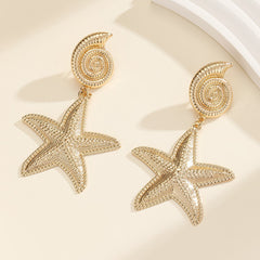Holiday-inspired Starfish and Conch Earrings