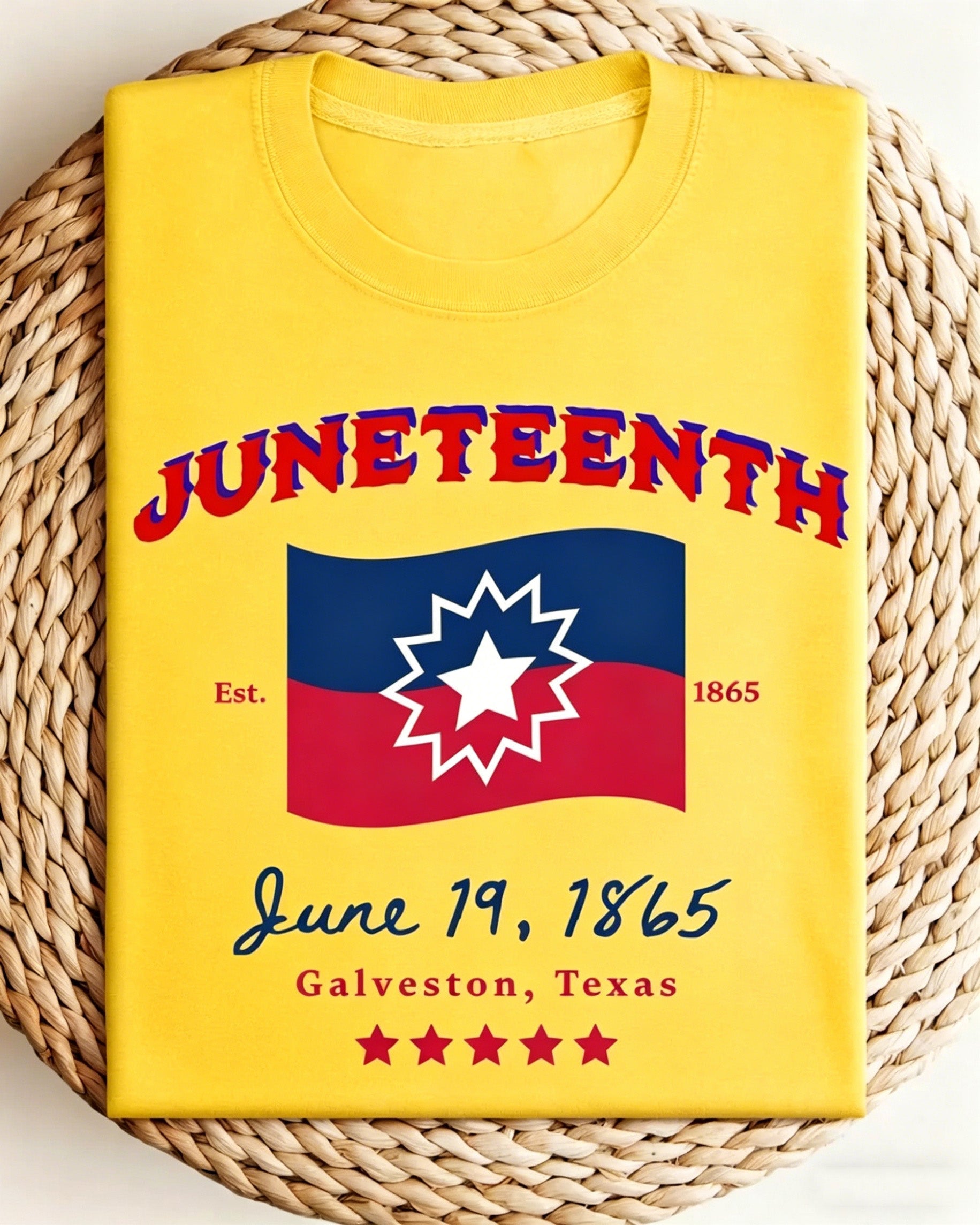 100% Cotton Juneteenth Independence Day Crew Neck Short Sleeve Tshirt