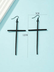 Minimalist Cross-shaped Fashion Statement Earrings