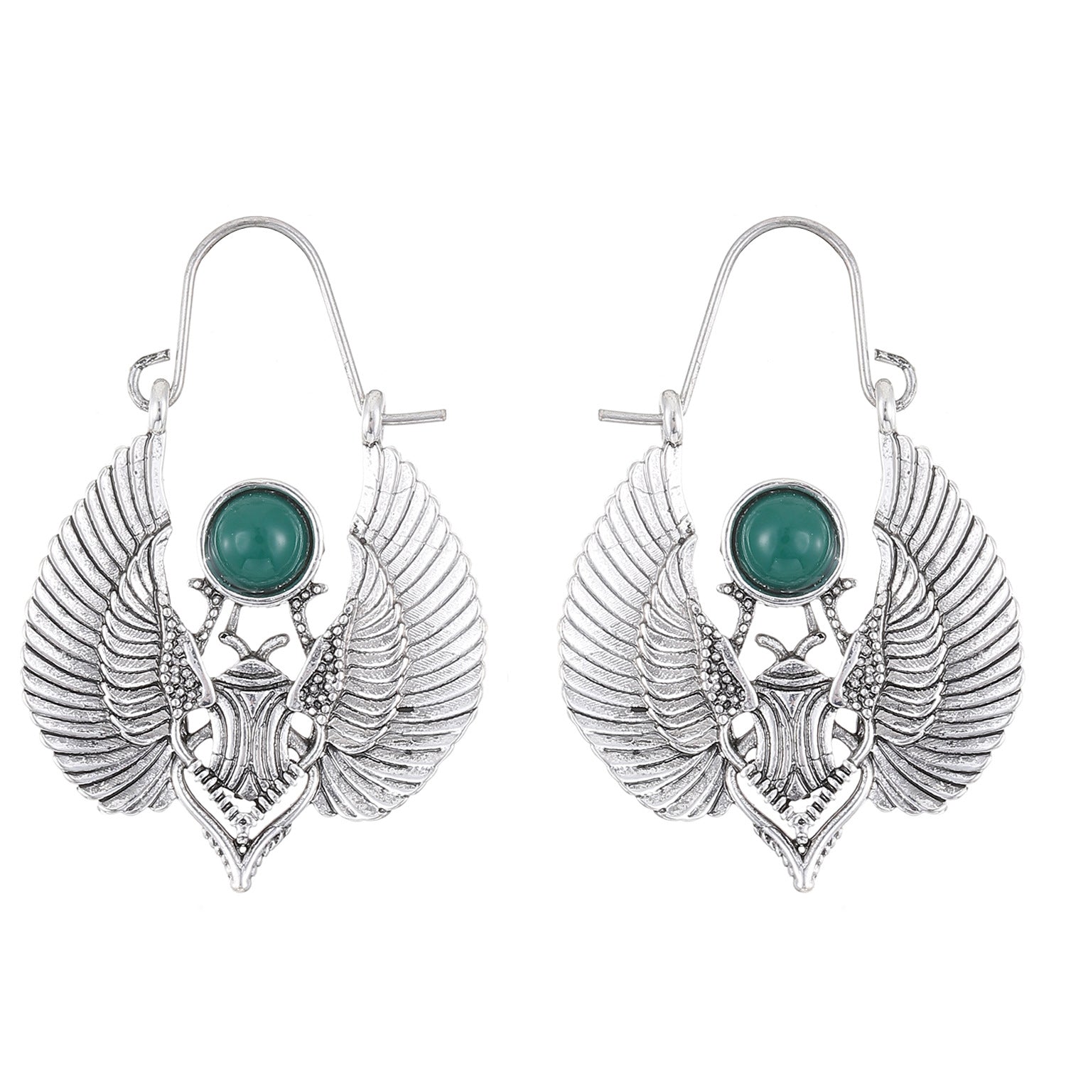 Vintage Egyptian-inspired Sacred Wing Earrings