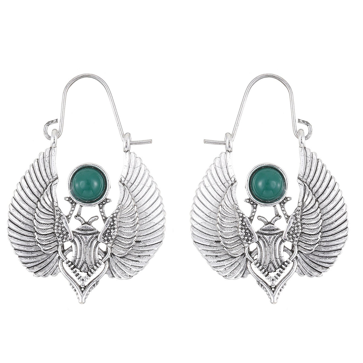 Vintage Egyptian-inspired Sacred Wing Earrings