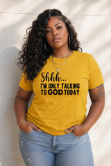 God-Inspired Graphic Crew Neck Cotton T-Shirt