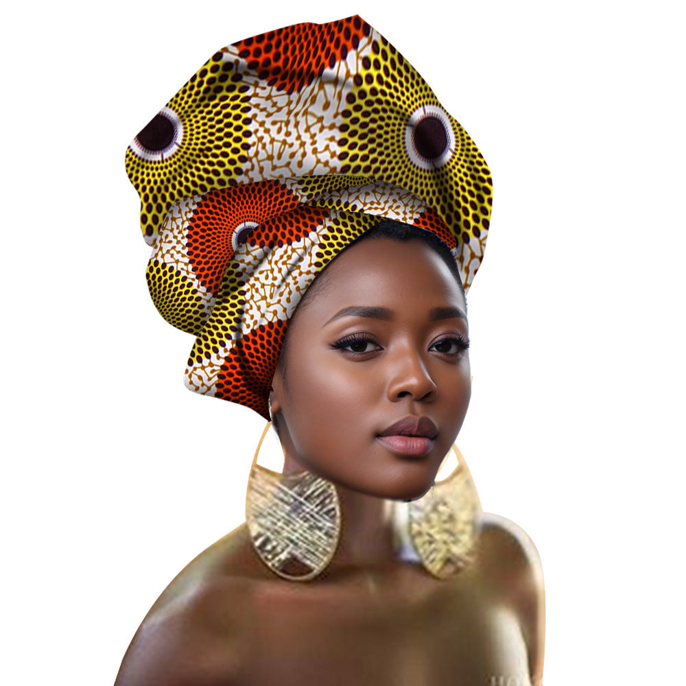 Traditional Ankara Printed Headscarf