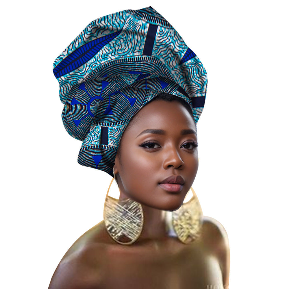 Traditional Ankara Printed Headscarf