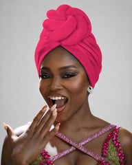 Solid Color 3D Braided Knotted Turban Hat