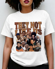 100% Cotton They Not Like Us Juneteenth Crew Neck Short Sleeve Tshirt