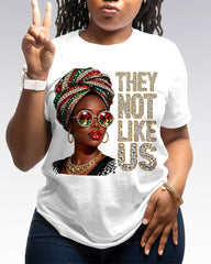 100% Cotton Juneteenth They Not Like Us Crew Neck Short Sleeve Tshirt