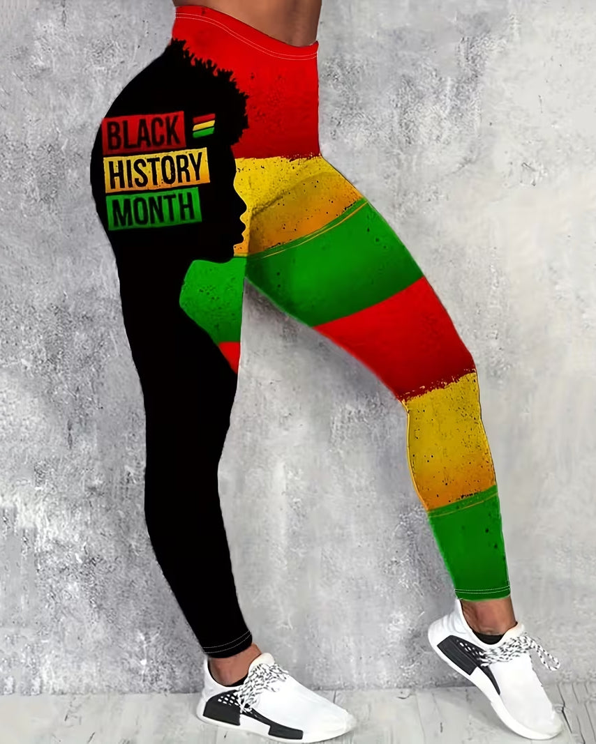 High-waisted Fitted Stretchy Leggings